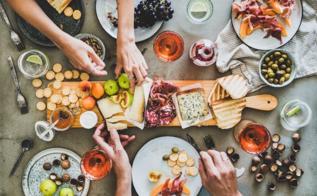 Charcuterie snack board