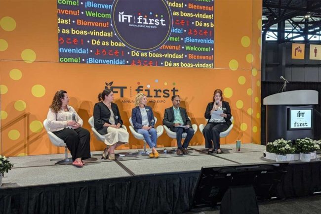 IFT FIRST panel on a stage