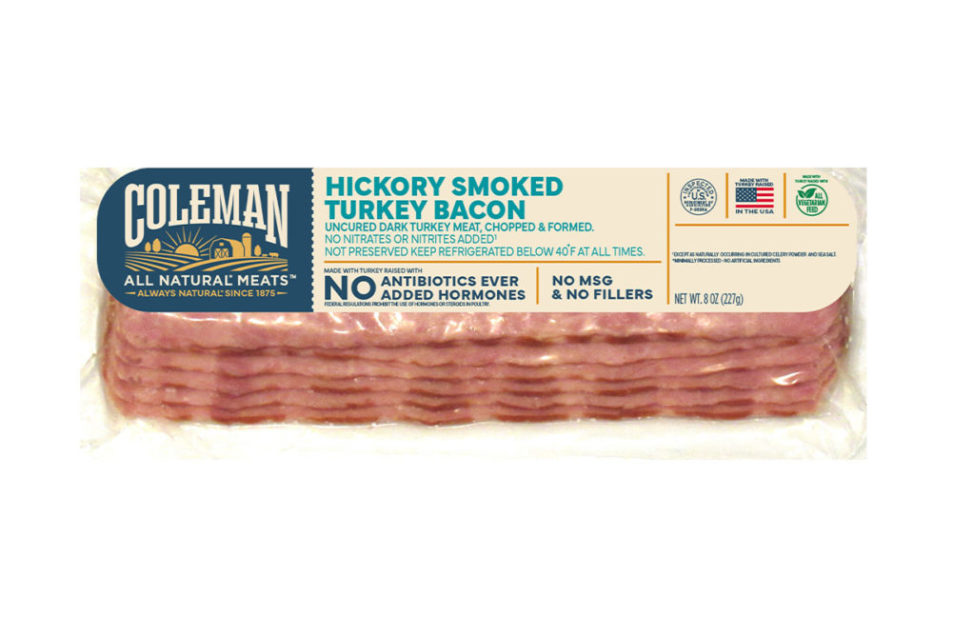 Coleman All Natural Meats extends 8-ounce line with turkey bacon ...